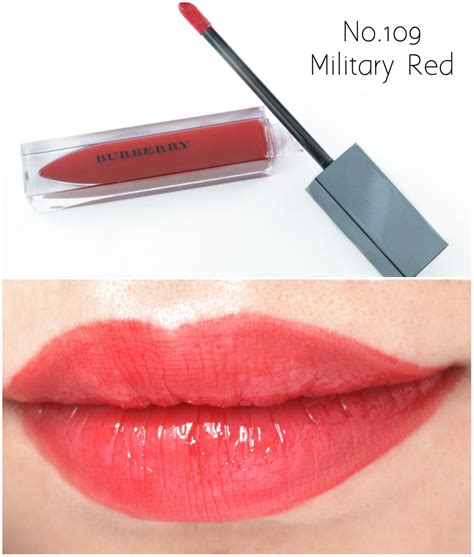 kisses lip gloss burberry beauty|Burberry military red lipstick.